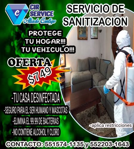 Desinfección Preventiva para evitar el COVID-19 - CORONAVIRUS -